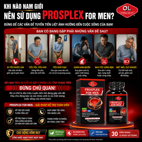Hỗ trợ tiền liệt tuyến OlympinLabs Prosplex For Men 60 viên