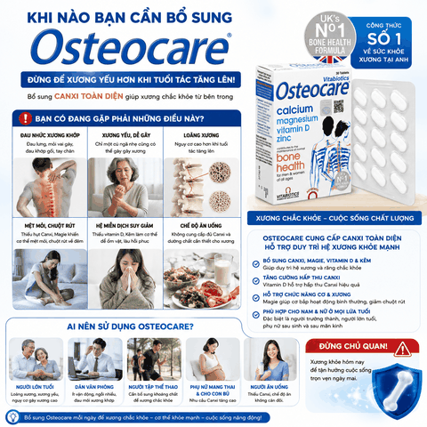 Vitabiotics Osteocare Calcium Magnesium Vitamin D Zinc 30tables