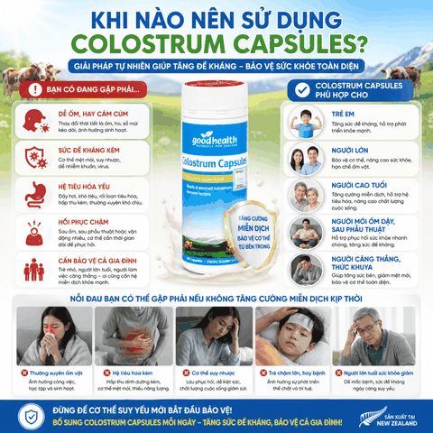Sữa non dạng viên Goodhealth Immunoactive Colostrum