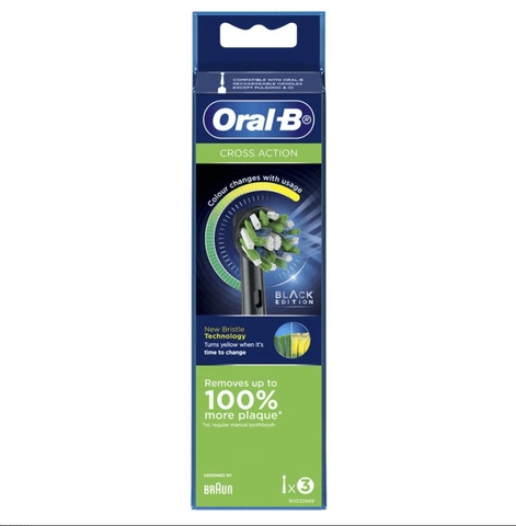 Bộ 3 đầu bàn chải điện thay thế oral-b 3 brush cross action giúp sạch sâu mảng bám kẽ răng