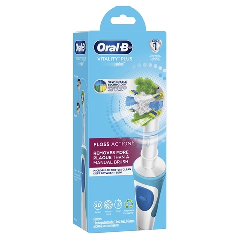 Bàn chải điện oral-b vitality plus floss action sạch sâu mảng bám cứng đầu nội địa Úc