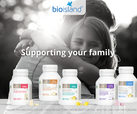 Viên nhai bioisland lysine tăng chiều cao cho trẻ từ 6 tuổi trở lên hộp 60 viên