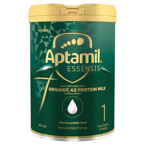 Sữa bột công thức hữu cơ Aptamil Essensis 900gr số 1 protein A2 giúp bé dễ tiêu hóa, hấp thu tốt hơn