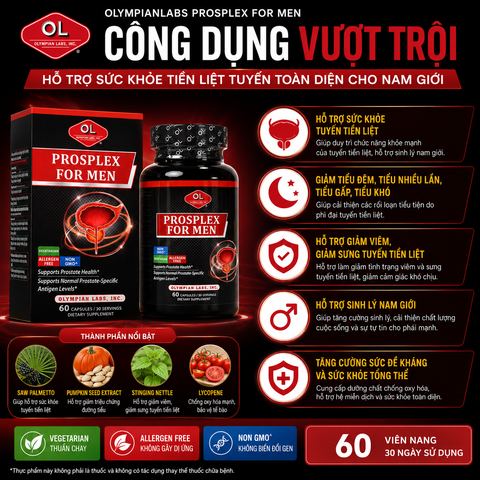 Hỗ trợ tiền liệt tuyến OlympinLabs Prosplex For Men 60 viên