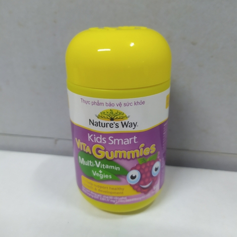Nature's Way Kids Smart Vita Gummies Multi-vitamin+Vegies - Vitamin từ rau củ hỗ trợ bé tăng trưởng và phát triển
