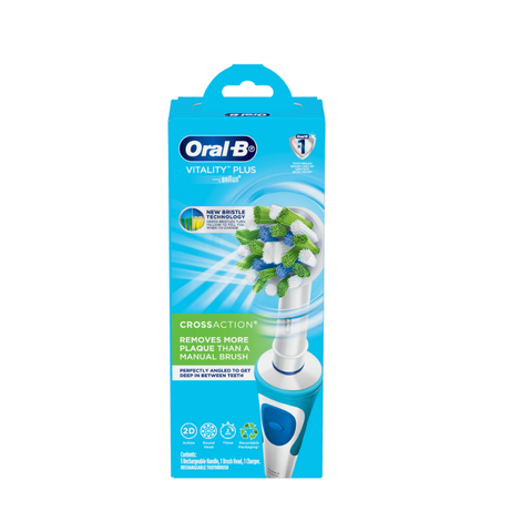 Oral - B Vitality Plus 2D Action Cross Action giúp sạch sâu mảng bám kẽ răng