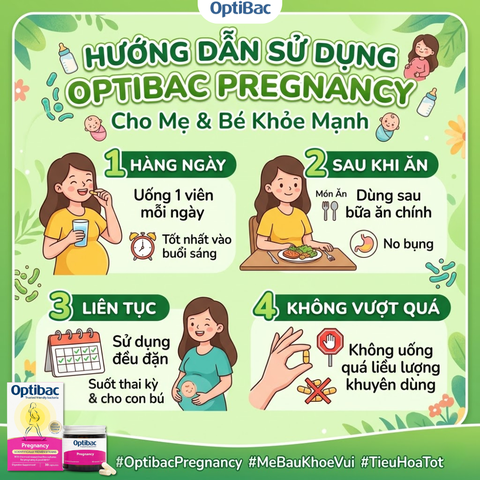 Lợi khuẩn Optibac Probiotics Pregnancy cho phụ nữ mang thai và cho con bú 30 viên
