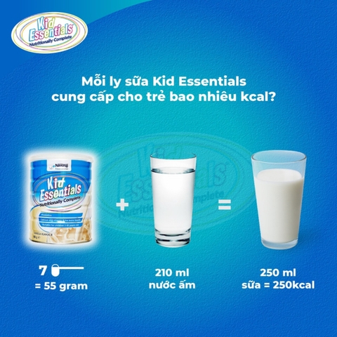 Sữa bột Nestle Kid Essentials Nutritionally Complete 800g (1-10 tuổi) tăng chiều cao và cân năng Úc