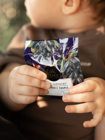 Combo 05 Túi Nho Ngón Tay khô trên cành Little Gemz Sweet Sapphire Dried Grapes Clusters 30g
