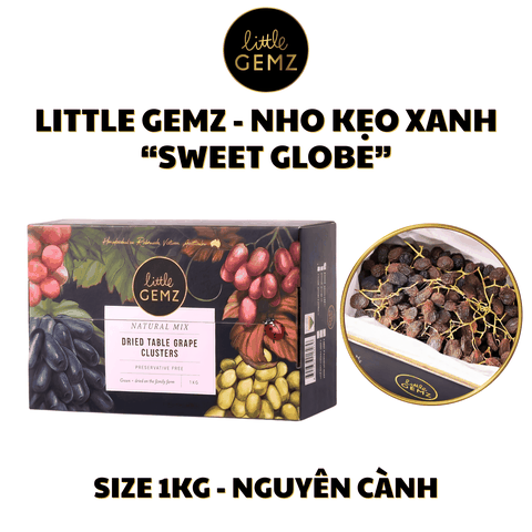 Nho khô nguyên cành Úc Little Gemz Sweet Globe Dried Table Grape Cluster 1kg