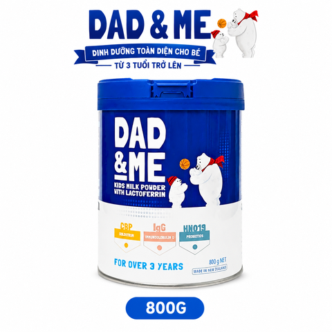 Sữa Dad & Me Kids Milk Powder with Lactoferrin từ 3 tuổi 800g