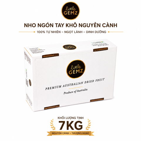 Nho Ngón Tay khô nguyên cành Little Gemz Sweet Sapphire Dried Grapes Clusters 7kg
