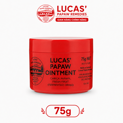Kem đa năng Lucas Papaw Ointment chiết xuất đu đủ hỗ trợ làm dịu da hộp 75g
