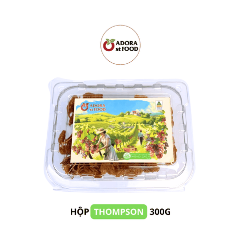 Hộp 300g Nho khô nguyên cành Adora st Food Dried Grapes Cluster Thompson đặc sản Úc
