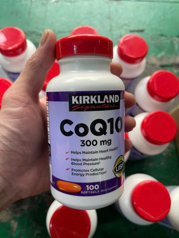 Viên uống coq10 300mg kirkland signature hỗ trợ sức khỏe tim mạch hộp 100 viên