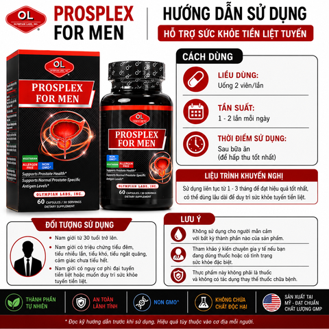 Hỗ trợ tiền liệt tuyến OlympinLabs Prosplex For Men 60 viên