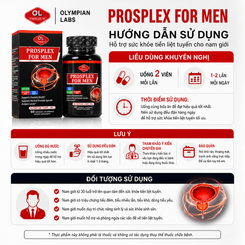 Hỗ trợ tiền liệt tuyến OlympinLabs Prosplex For Men 60 viên