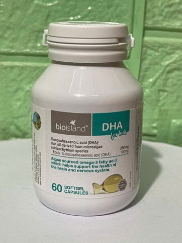 Bổ sung Bio Island DHA for kids cho bé 60 viên từ 4 tuần tuổi trở lên