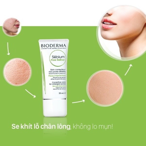 Sample Kem Dưỡng Bioderma Giúp Se Khít Lỗ Chân Lông Sébium Pore Refiner - 5ML