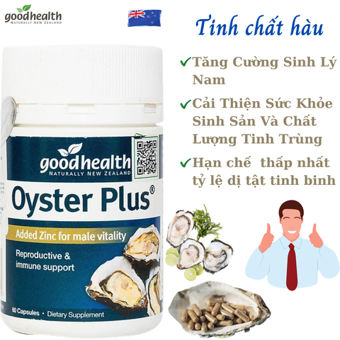 Tinh chất hàu biển Oyster Plus Goodhealth tăng cường sức khỏe sinh lý nam giới 60 viên