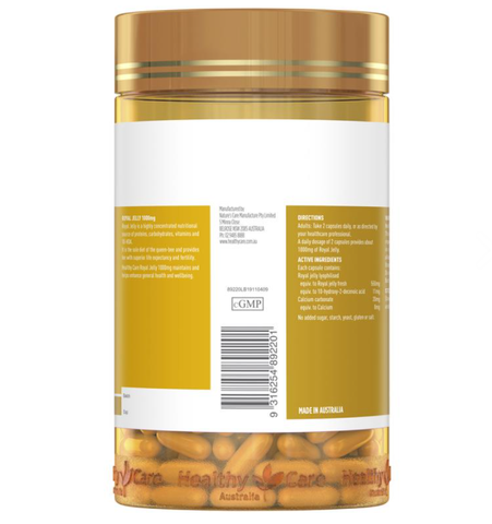 Sữa ong chúa Heathy Care Royal Jelly đẹp da, chậm lão hóa 365 viên