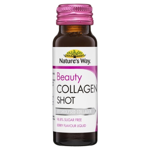 Bổ sung collagen nước thủy phân nature's way beauty collagen shot - hydrolysed collagen 50ml x10 chai