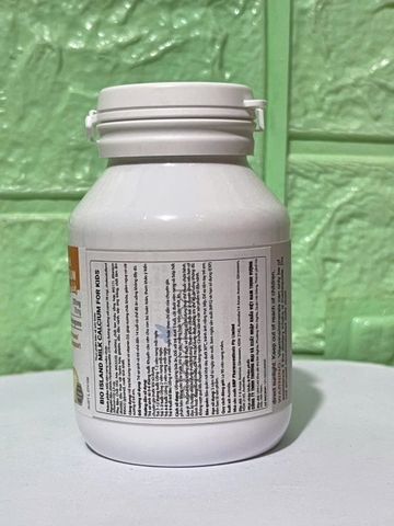 Bio Island Milk Calcium For Kids 90 viên bổ sung canxi + d3 cho bé từ 7 tháng tuổi