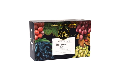 Nho khô nguyên cành Úc Little Gemz Sweet Globe Dried Table Grape Cluster 1kg
