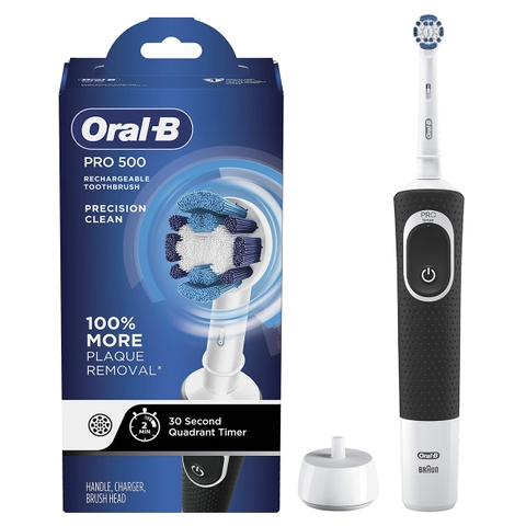 Bàn chải điện Oral-b pro precision Braun làm sạch 99% mảng bám sâu trên từng kẽ răng