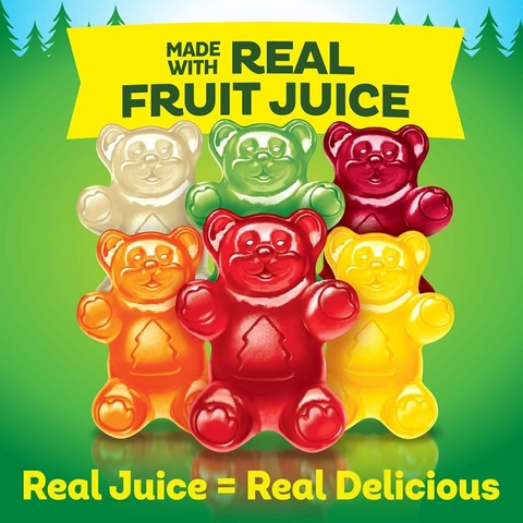 Kẹo dẻo gấu trái cây hữu cơ Black Forest Gummy Bears thùng 65 gói