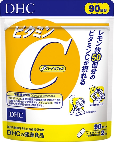 Vitamin c DHC 90 ngày hỗ trợ hỗ trợ da sáng mịn và ngăn mụn 180 viên