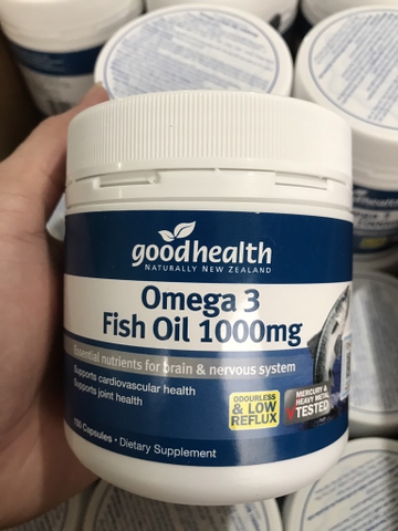Dầu cá đại dương New ZealandGoodhealth Omega 3 Fish Oil 1000mg 150 viên