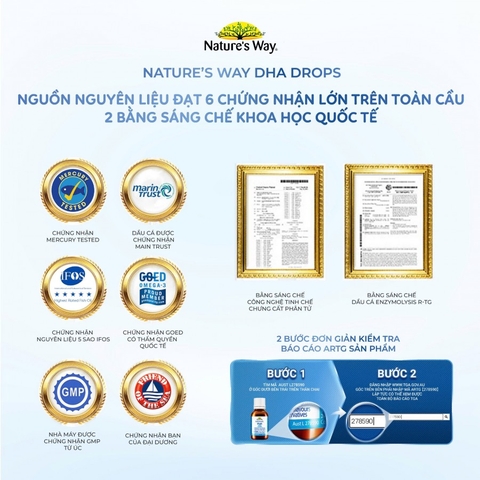 Nature's Way Kids Smart Drops DHA - Hỗ trợ phát triển não bộ, thị lực cho trẻ