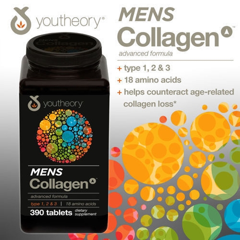 Collagen cho nam youtheory mens type 1 2 & 3 390 viên