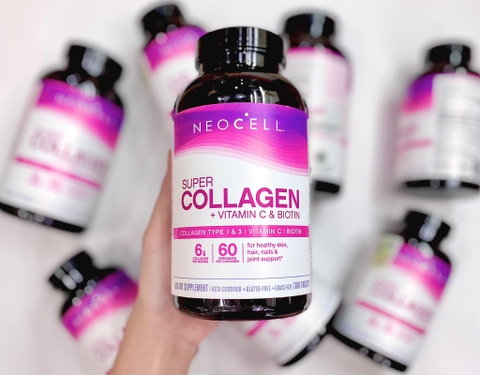 Collagen dạng viên neocell super collagen vitamin c biotin 360 viên dưỡng da, tóc, móng chắc khỏe