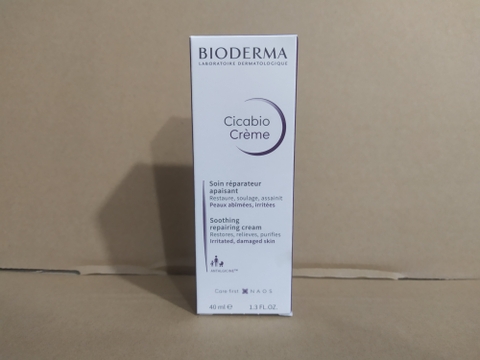 Kem dưỡng hỗ trợ phục hồi da tổn thương Bioderma Cicabio Creme tuýp 40ml