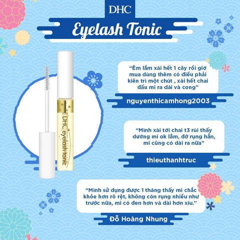 Tinh chất dưỡng dài mi DHC Eyelash Tonic Nhật Bản làm dài và dày mi 6.5ml