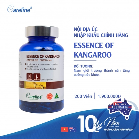 Careline Essence Of Kangaroo 200 viên - Hỗ trợ tăng cường sức khỏe nam giới 60 viên