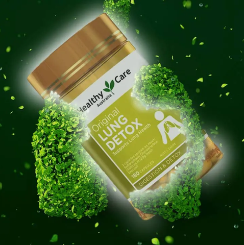 Giải Độc Phổi Healthy Care Lung Detox 180 Viên Nhập Khẩu Chính Hãng Úc