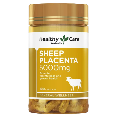 Nhau thai cừu ngừa lão hóa Healthy Care Sheep Placenta 5000mg 100 viên
