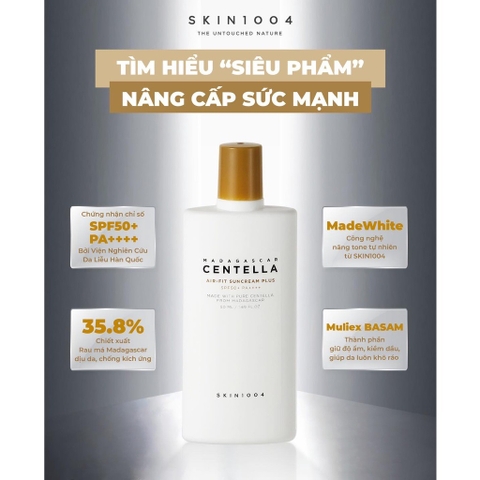 Kem chống nắng skin1004 madagascar centella air-fit suncream dưỡng và làm mềm da spf50+ pa++++ chai 50ml