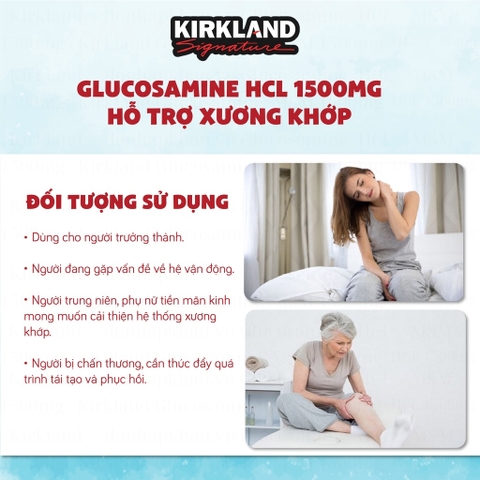 Thực phẩm bảo vệ sức khỏe Signature Glucosamine HCL With MSM hỗ trợ xương khớp hộp 375 viên