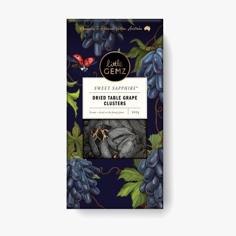 Nho khô Ngón Tay Little Gemz Sweet Sapphire Dried Grapes Clusters 300g