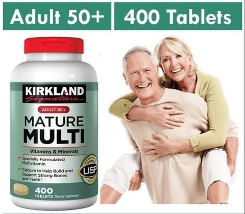 Vitamin tổng hợp Mature Multi Kirkland Signature 50+ hộp 400 viên