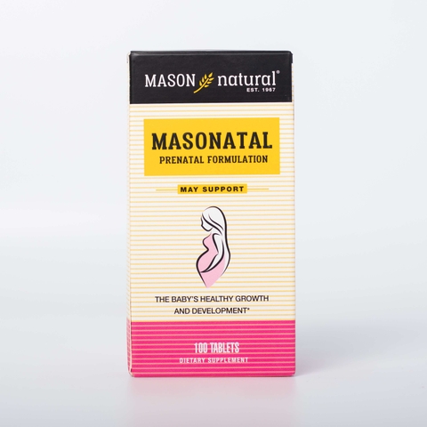 Viên Uống Tổng Hợp Vitamin Cho Bà Bầu MASON NATURAL Prenatal Formulation 100 Viên Cho Phụ Nữ Mang Thai Và Cho Con Bú