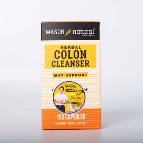 Viên Uống Hỗ Trợ Chức Năng Đại Tràng MASON NATURAL Colon Herbal Cleanser 100 Viên