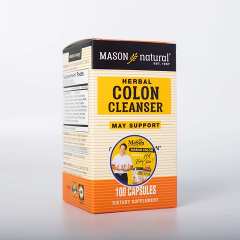 Viên Uống Hỗ Trợ Chức Năng Đại Tràng MASON NATURAL Colon Herbal Cleanser 100 Viên
