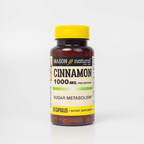 Viên Uống Hỗ Trợ Chuyển Hoá Đường MASON NATURAL Cinnamon 50 Viên