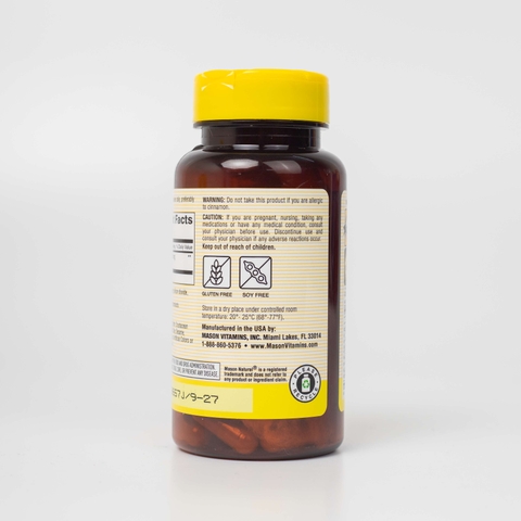 Viên Uống Hỗ Trợ Chuyển Hoá Đường MASON NATURAL Cinnamon 50 Viên