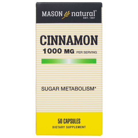 Viên Uống Hỗ Trợ Chuyển Hoá Đường MASON NATURAL Cinnamon 50 Viên